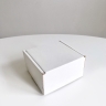 Коробка 10х10х6 см, белая, самосборная, микрогофрокартон