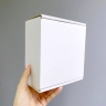Коробка 16х16х8 см, белая, самосборная, микрогофрокартон