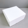 Коробка 22х22х10 см, белая, самосборная, микрогофрокартон
