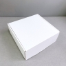 Коробка 25х25х10 см, белая, самосборная, микрогофрокартон