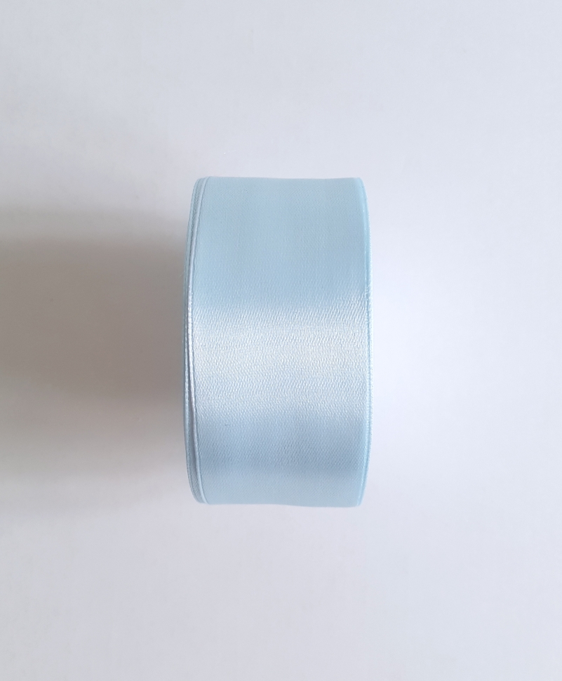 Атласная лента, 40 мм, нежно-голубая, цвет 3