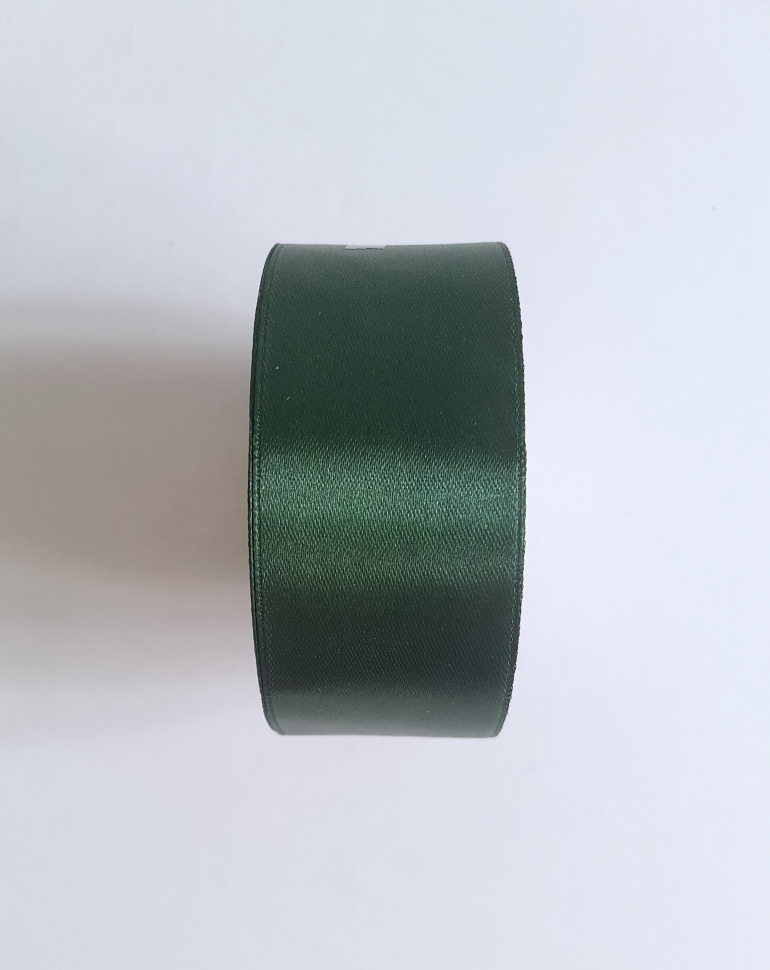 Атласная лента, 40 мм, зеленая, цвет 17