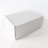 Коробка 32х22х13 см, белая, самосборная, микрогофоркартон