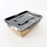 Коробка с прозрачной крышкой Salad 400, 12х8,5х4 см., черн.