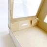 Коробка с окном 25х25х6,5 см., белая