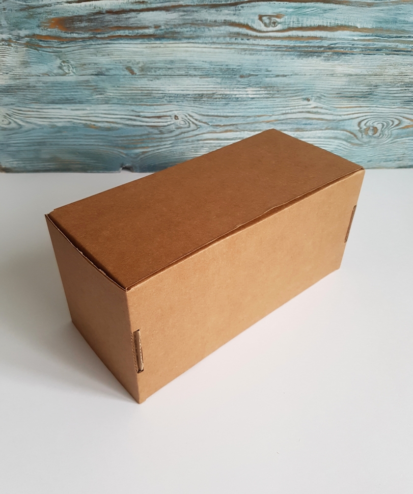 Коробка для подарка, 26х12,5х12 см., бурая