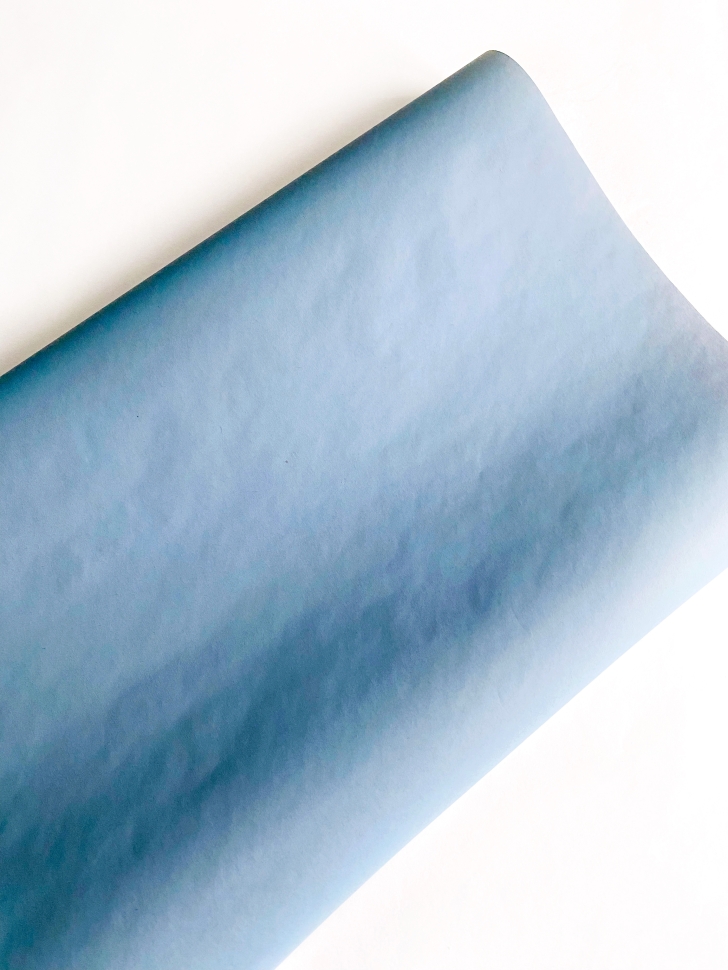 Бумага двухсторонняя в рулоне «Синий», плотность 50 гр,0,55х10 метров