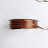 Атласная лента, 3 мм, коричневая