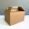 Коробка-чемоданчик 20х15х12 см, бурая, самосборная, микрогофрокартон