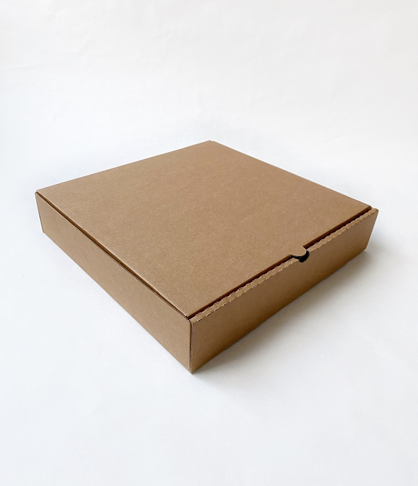 Коробка 30х30х6 см, бурая, самосборная, микрогофрокартон 