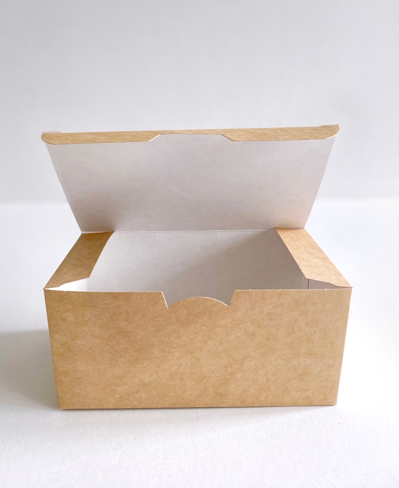 Коробка из крафт картона, 15х9х7 см., бежевая