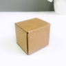 Коробка 5х5х5 см, бурая, самосборная, микрогофрокартон     