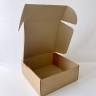 Коробка из гофрокартона 25х25х10 см, бурая, самосборная, микрогофрокартон  