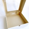 Коробка с окном 35х35х7 см., белая