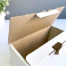 Коробка из гофрокартона, 15,5х8,5х7,5 см. белая