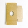 Коробка с клеевым слоем 7х7х4,3 см, бежевая  