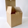Коробка-куб 20х20х20 см, бурый, самосборная, микрогофрокартон  