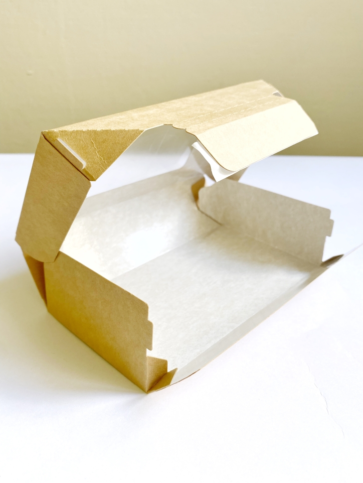 Коробка с клеевым слоем 17,5х9,5х5 см, бежевая 