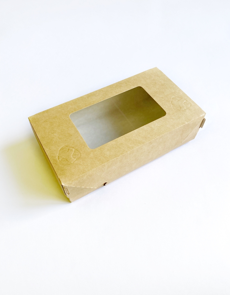 Коробка с клеевым слоем 17,5х9,5х5 см, бежевая 