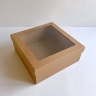 Коробка крышка+дно с окном 25х25х10 см.  