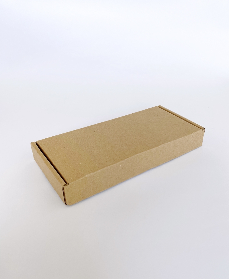 Коробка гофрокартона, 20х9х2,5 см., бурая 