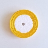 Атласная лента, 12 мм, желтая, цвет 12