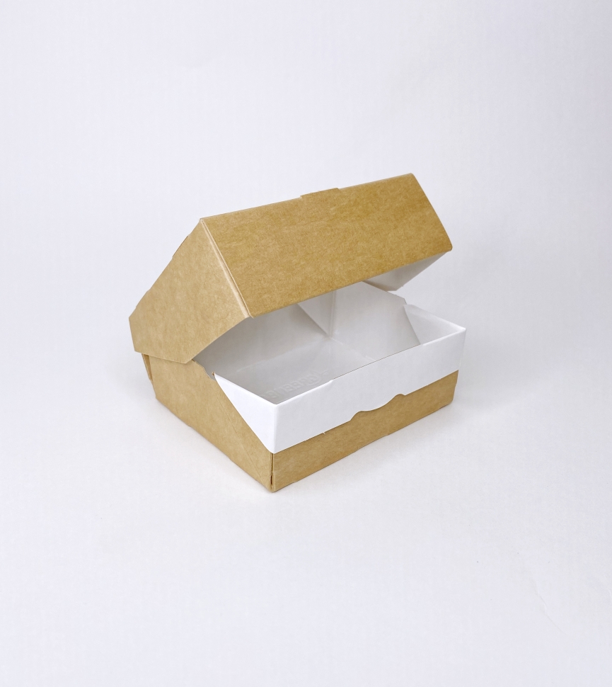 Коробка с окном, 10х8х3,5 см., бежевая 