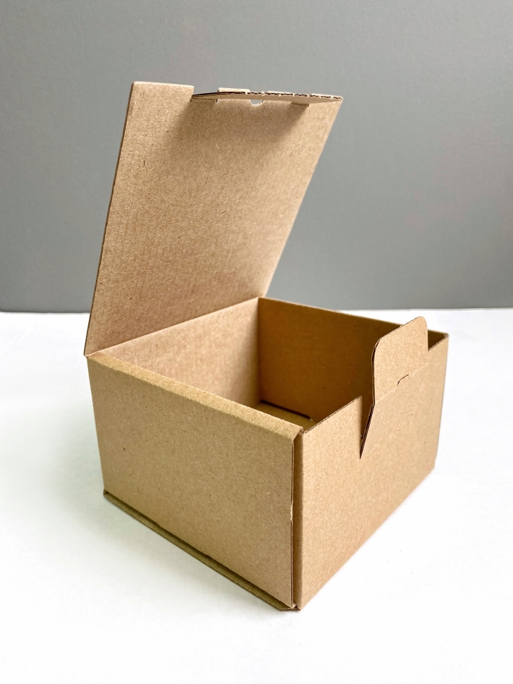 Коробка из гофрокартона, 10х10х6,3 см. 