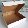 Коробка 24х24х6 см, белая, самосборная, микрогофрокартон