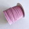Бархатная лента, 10 мм, пыльно-розовая