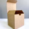 Коробка-куб 11х11х11 см, бурая, самосборная, микрогофрокартон   
