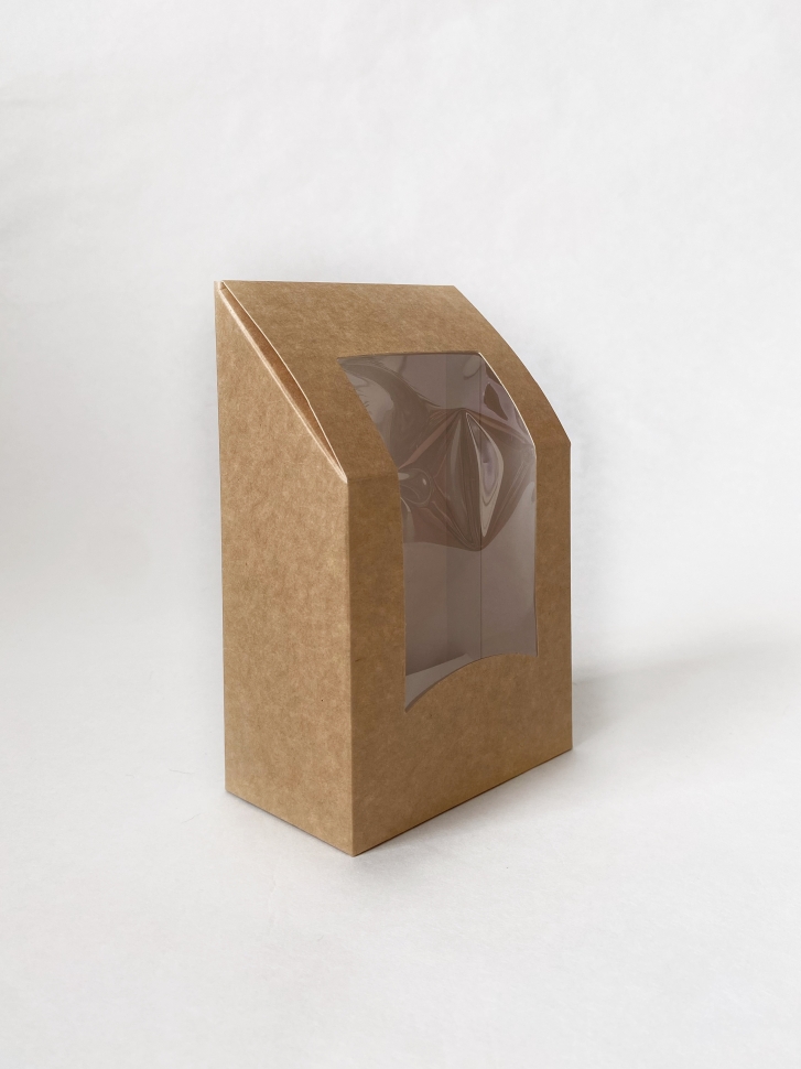 Коробка ролл-бокс 15х9х5 см, крафт, самосборная, крафт картон
