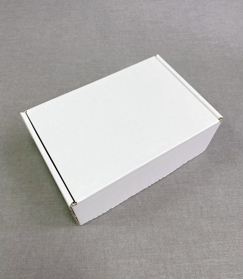 Коробка из гофрокартона, 16х11х6 см. белая
