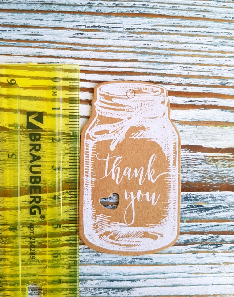 Бирки "Thank you" - баночка