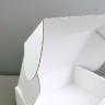 Коробка 22х16х8 см, белая, самосборная, микрогофрокартон