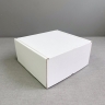 Коробка из гофрокартона, 16х16х8 см. белая