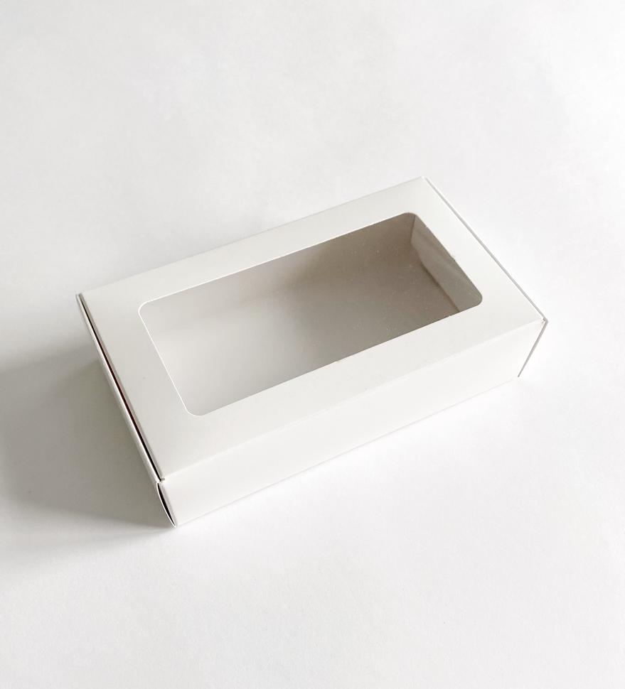 Коробка с окном, 16х9х4 см., белая
