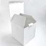 Коробка-куб 20х20х20 см, белая, самосборная, микрогофрокартон  