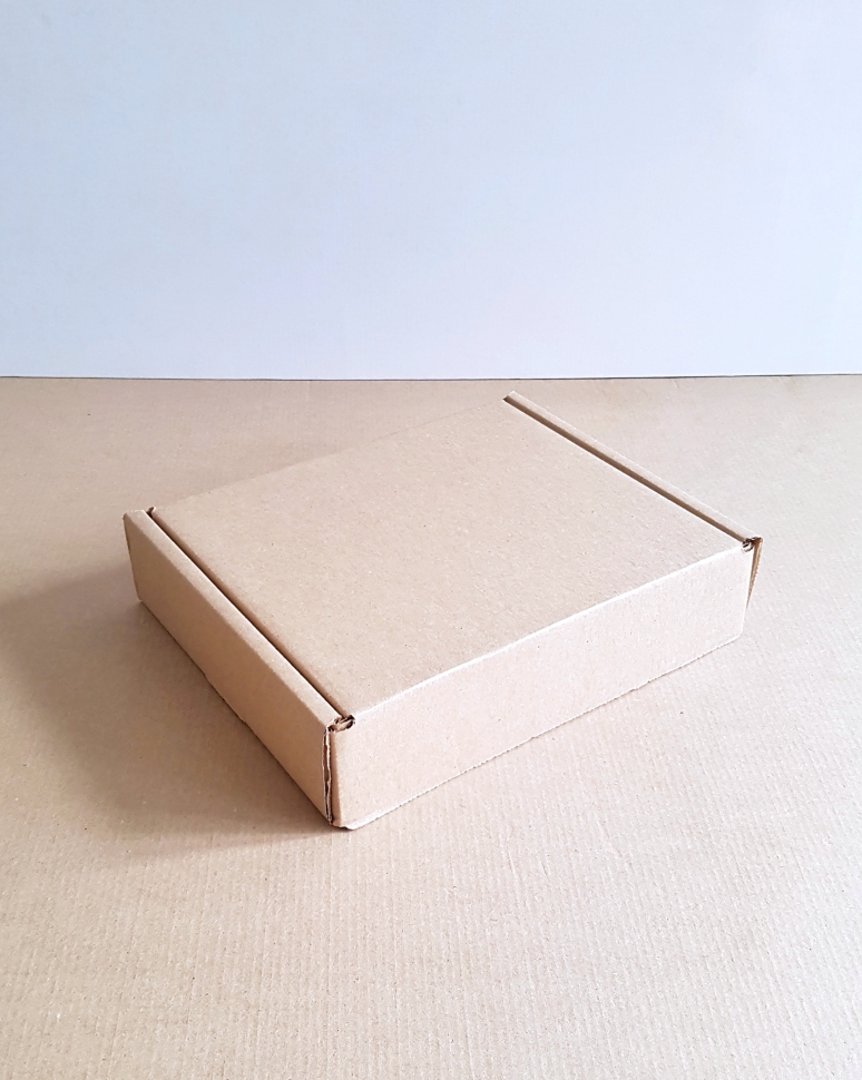 Почтовая коробка типа Е1 (22х18,5х5 см), самосборная, 3-х слойный гофрокартон   