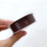 Атласная лента, 3 мм, коричневая